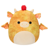 Плюшена играчка Squishmallows, жълтият дракон с червена коса Диерик, 40 см