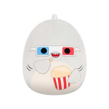 Плюшена играчка Squishmallows – Гордън, сивата акула с пуканки, 35 см