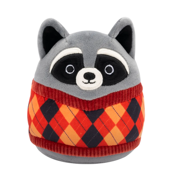Плюшена играчка Squishmallows, Енотът Роки, 20 см