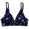 Дамски безшевен сутиен с триъгълни чашки Среднощен мак
