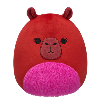 Плюшена играчка Squishmallows Червената капибара с пухкаво коремче Марсия, 20 см