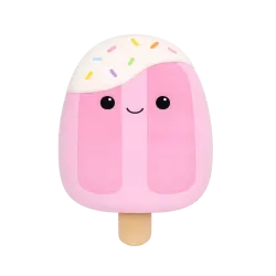 Плюшена играчка Squishmallows, Ем, Сладоледът на клечка с аромат на дъвка, 13 см