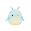 Плюшена играчка Squishmallows, Синият намигащ скакалец Джилес с цветя, 20 см