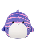 Плюшена играчка Squishmallows – Тициано, виолетовата китова акула на райета, 30 см