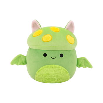 Плюшена играчка Squishmallows – Ърлинг, неоново зеленият прилеп гъбка, 30 см