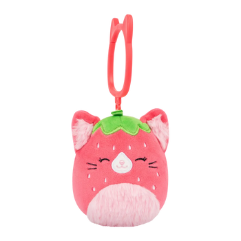 Ключодържател Squishmallows, Ягодовата котка Олма, 9 см