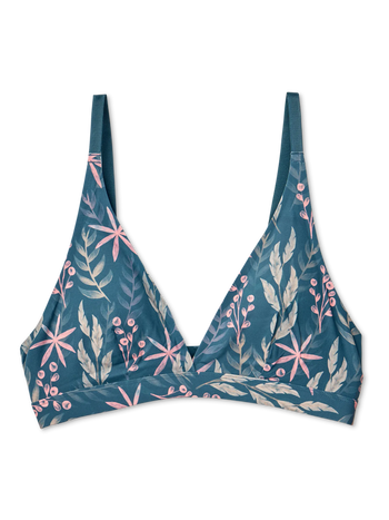 Дамски безшевен сутиен с триъгълни чашки Тревна ливада
