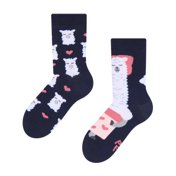 Весели детски чорапи Спяща лама