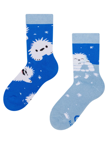 Весели топли детски чорапи Малкото Йети