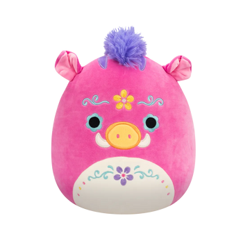 Плюшена играчка Squishmallows от серията Day of the Dead, Розовият глиган Хорацио, 20 см