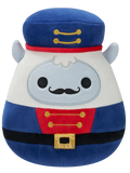 Плюшена играчка Squishmallows, Бялото Йети със синя войнишка униформа Юри, 20 см