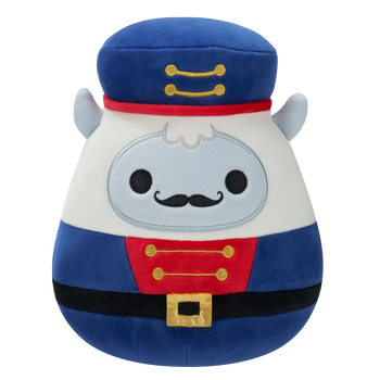 Плюшена играчка Squishmallows, Бялото Йети със синя войнишка униформа Юри, 20 см