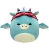 Плюшена играчка Squishmallows Синьо-зеленият дракон Татяна с бандана, 20 см