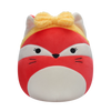 Скуиши Squishmallows розовата лисица Фифи с жълта лента за глава, 20 см