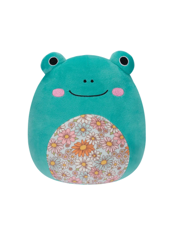 Плюшена играчка Squishmallows Морскосинята жаба Робърт с цветно коремче, 20 см