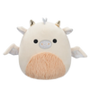 Плюшена играчка Squishmallows Драконът Бък в кремаво и прасковено с пухкаво коремче, 20 см
