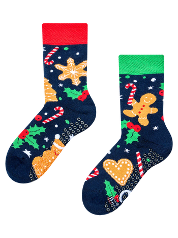 Детски нехлъзгащи топли чорапи Джинджифилови бисквити и лакомства