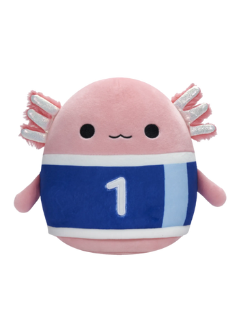 Скуиши Squishmallows аксолотът Арчи с футболна фланелка, 20 см