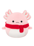 Плюшена играчка Squishmallows – Арчи, розовият аксолотъл с пухкав шал, 30 см