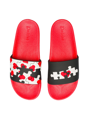 Весели чехли Пъзел със сърца