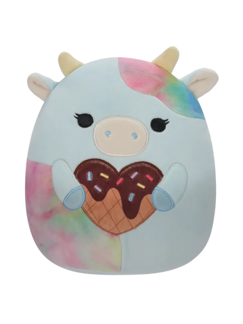 Плюшена играчка Squishmallows Синята петниста крава Седия, 20 см