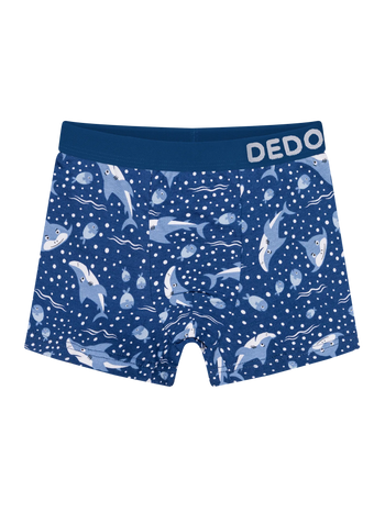 Весели боксерки за момчета сива акула