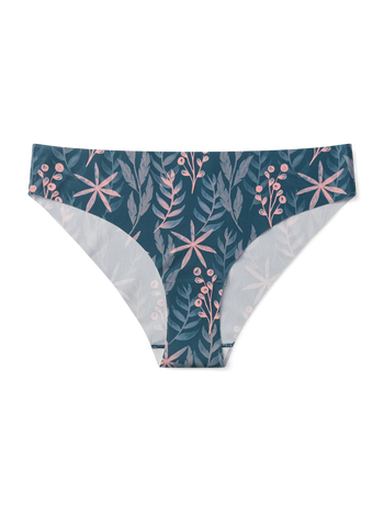 Весели дамски безшевни бикини Среднощна морава