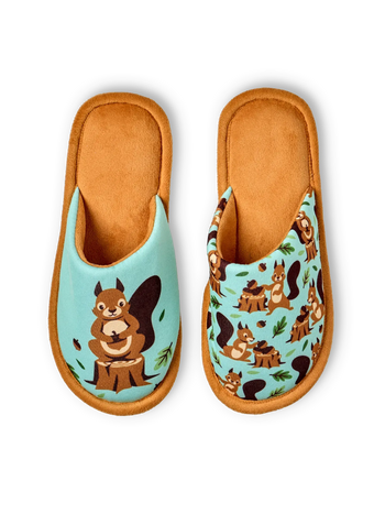 Весели пантофи Катеричка в гората