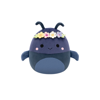 Плюшена играчка Squishmallows, Морскосиният бръмбар Тайрън с цветна корона, 20 см