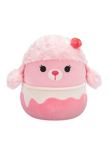 Плюшена играчка Squishmallows Пуделчето-млечен ягодов шейк Клоуи, 20 см