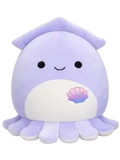 Плюшена играчка Squishmallows, Лилавият калмар Стейси, 13 см