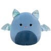 Плюшена играчка Squishmallows Синият прилеп с пухкаво коремче и металически криле Есте, 20 см