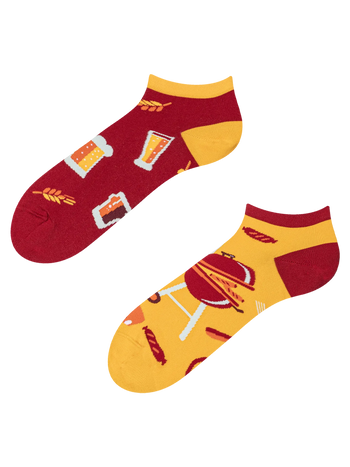 Весели къси чорапи Бира и скара