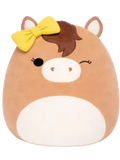 Плюшена играчка Squishmallows, намигващият кафяв кон Томар, 13 см