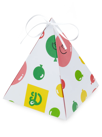 Пирамидална кутия за подарък Парти балони