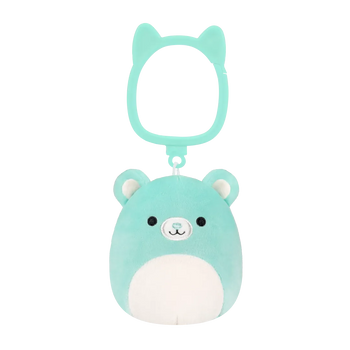 Ключодържател Squishmallows Синьо-зелената мечка Белинда, 9 см