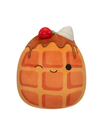 Плюшена играчка Squishmallows Гофретката Уийвър с ягодка и топка сметана, 20 см