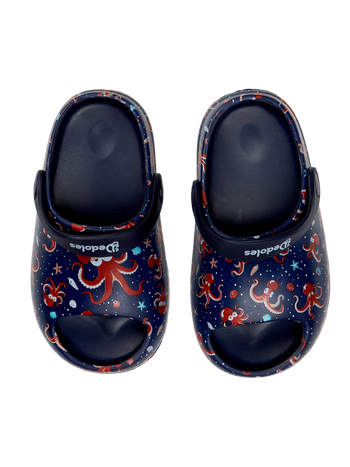 Весели бебешки кроксове Червен октопод