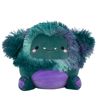 Плюшена играчка Squishmallows Тъмносинята Голяма стъпка Джей Ти с лилаво коремче, 20 cm