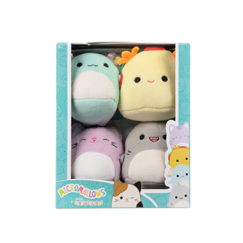 Комплект от 4 плюшени играчки Squishmallows Micromallows – Гордън, Текс, Табита, Ирина