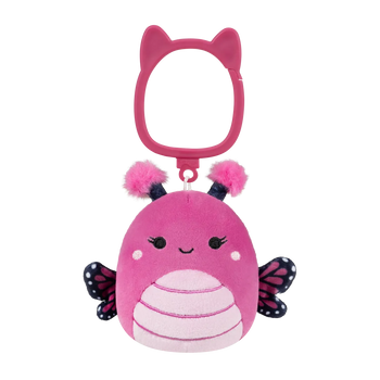 Ключодържател Squishmallows Малиноворозовата пеперуда-монарх Марселина, 9 см