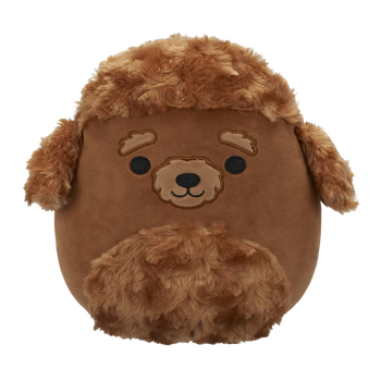 Плюшена играчка Squishmallows, Златният лабрадудъл Дро с пухкав корем, 20 см